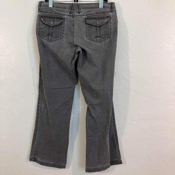 Aventura Clothing Flare Grey Denim Jeans (missing buttons) Women's 10 - Picture 4 of 4